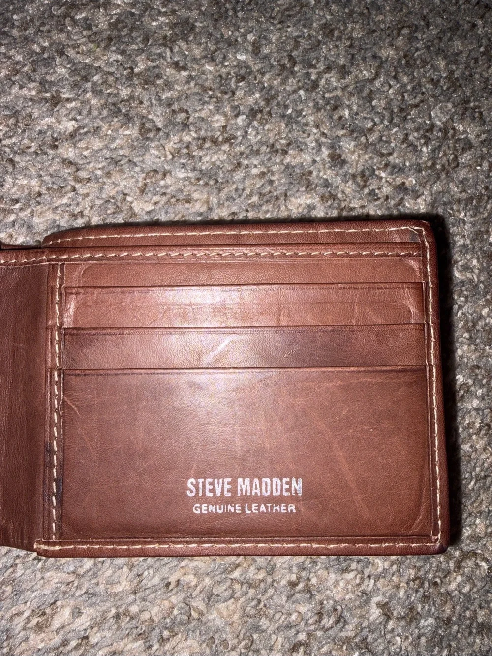 Steve Madden Chestnut Brown Leather Wallet